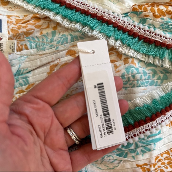 Vilebrequin x Poupette St. Barth mini dress sizeM Iridescent Flowers print. NWT - Picture 4 of 6